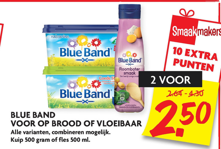 Blue Band   margarine, olie en vetten folder aanbieding bij  Dekamarkt - details