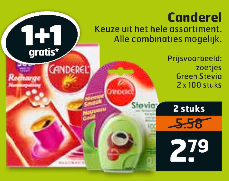 Canderel   zoetjes folder aanbieding bij  Trekpleister - details