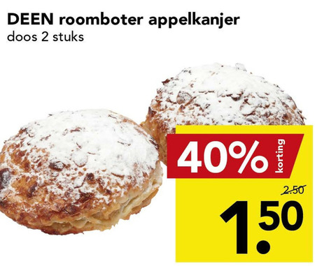 Deen Huismerk   appelgebak folder aanbieding bij  Deen - details