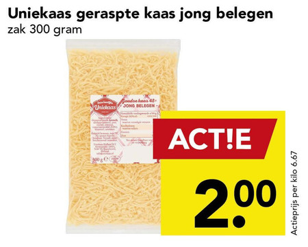 Uniekaas   geraspte kaas folder aanbieding bij  Deen - details