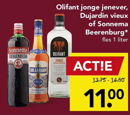 Olifant   vieux, jenever folder aanbieding bij  Deen - details