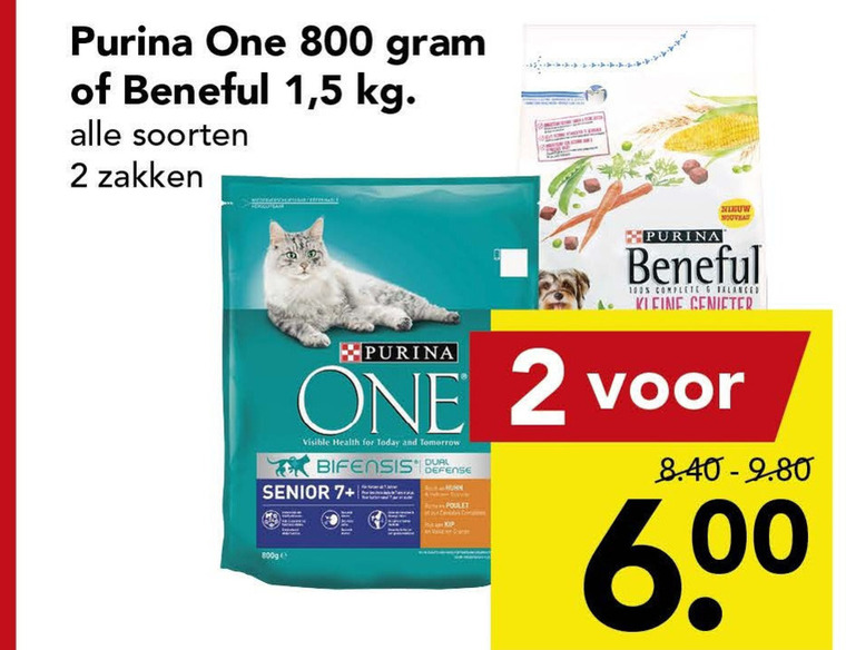 Beneful   hondenvoer, kattenvoer folder aanbieding bij  Deen - details