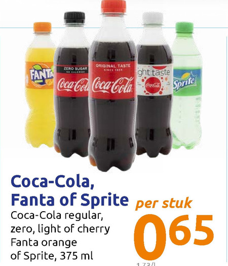 Fanta   frisdrank, cola folder aanbieding bij  Action - details