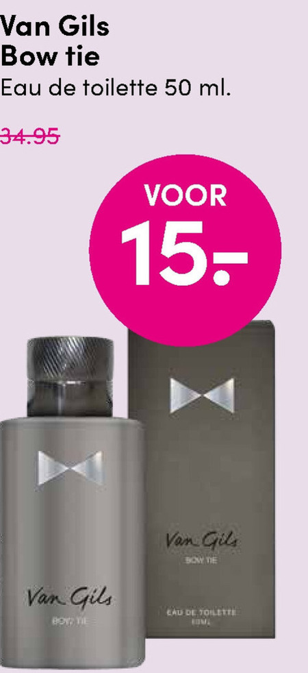 Van Gils   eau de toilette folder aanbieding bij  DA - details