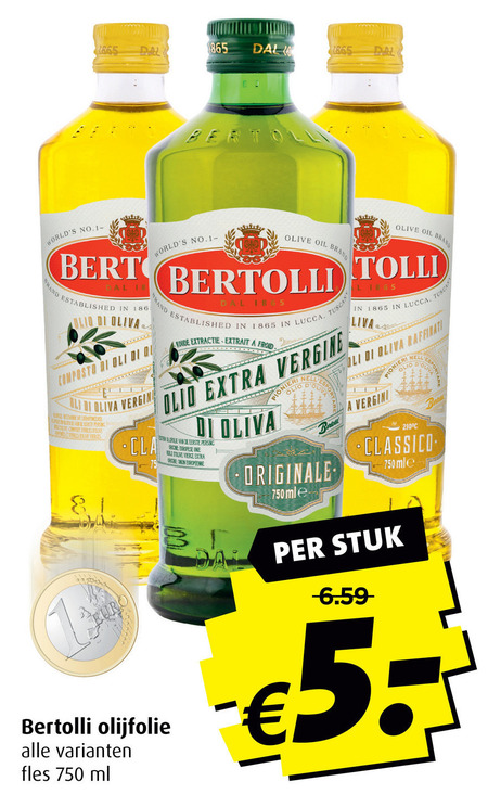 Bertolli   olijfolie folder aanbieding bij  Boni - details