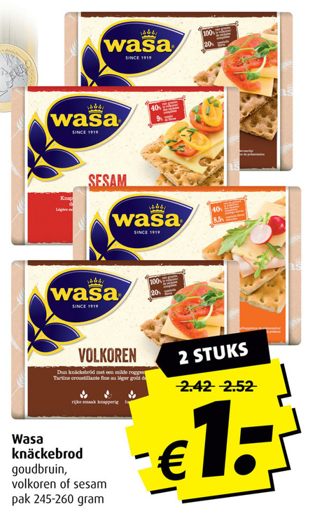 Wasa   knackebrod folder aanbieding bij  Boni - details