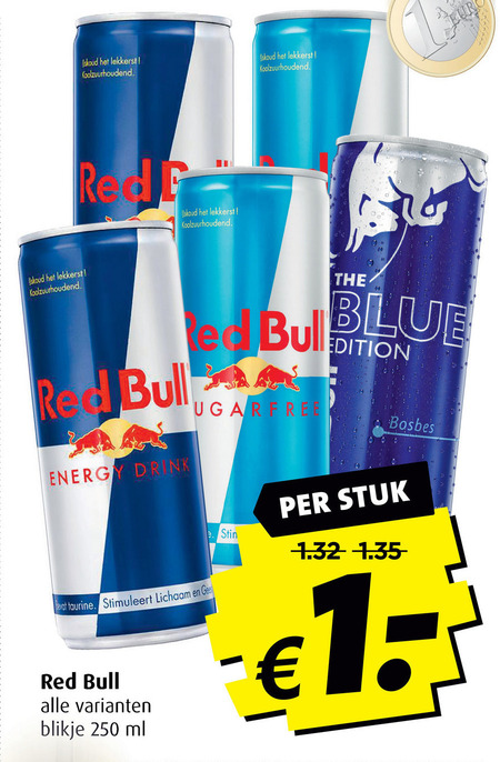 Red Bull   energiedrank folder aanbieding bij  Boni - details