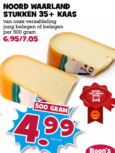 Noord Waarland   kaas folder aanbieding bij  Boons Markt - details