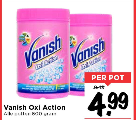 Vanish   vlekkenverwijderaar folder aanbieding bij  Vomar - details