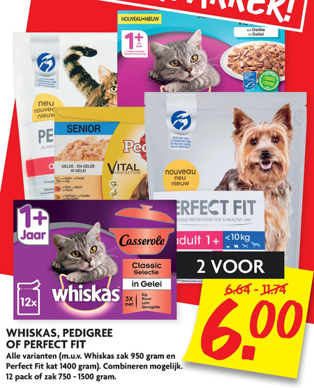 Pedigree   hondenvoer, kattenvoer folder aanbieding bij  Dekamarkt - details