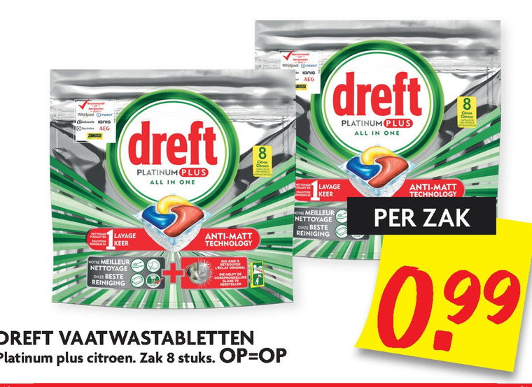 Dreft   vaatwasmiddel folder aanbieding bij  Dekamarkt - details