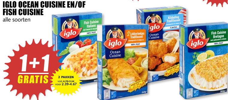 Iglo   lekkerbekjes, visschnitzel folder aanbieding bij  MCD Supermarkt Basis - details