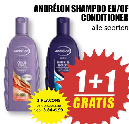 Andrelon   shampoo, conditioner folder aanbieding bij  MCD Supermarkt Basis - details