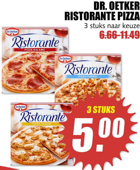 Dr Oetker   diepvriespizza folder aanbieding bij  MCD Supermarkt Basis - details