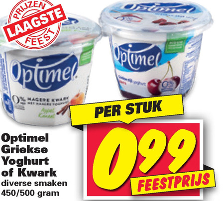 Optimel   kwark, vruchtenyoghurt folder aanbieding bij  Nettorama - details