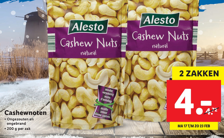 Alesto   cashewnoten folder aanbieding bij  Lidl - details