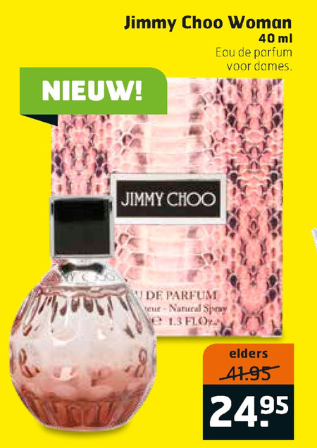 Jimmy Choo   eau de parfum folder aanbieding bij  Trekpleister - details