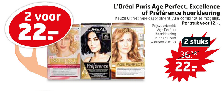 Preference   haarkleuring folder aanbieding bij  Trekpleister - details