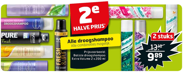 Andrelon   droogshampoo folder aanbieding bij  Trekpleister - details