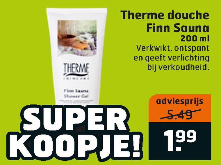 Therme   douchegel folder aanbieding bij  Trekpleister - details