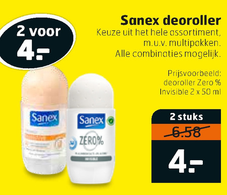 Sanex   deodorant folder aanbieding bij  Trekpleister - details