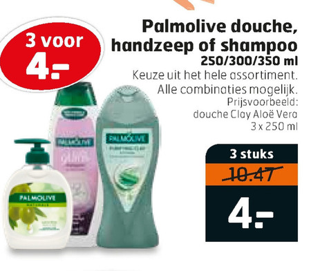 Palmolive   handzeep, shampoo folder aanbieding bij  Trekpleister - details