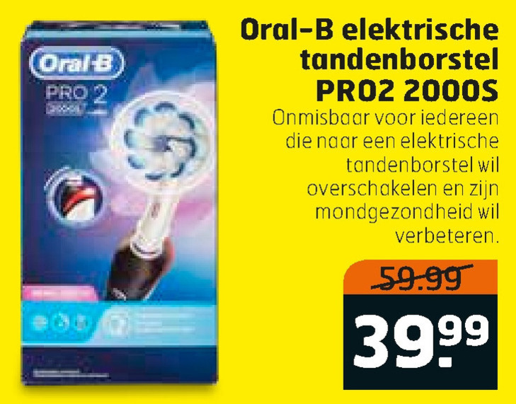 Braun Oral-B   electrische tandenborstel folder aanbieding bij  Trekpleister - details