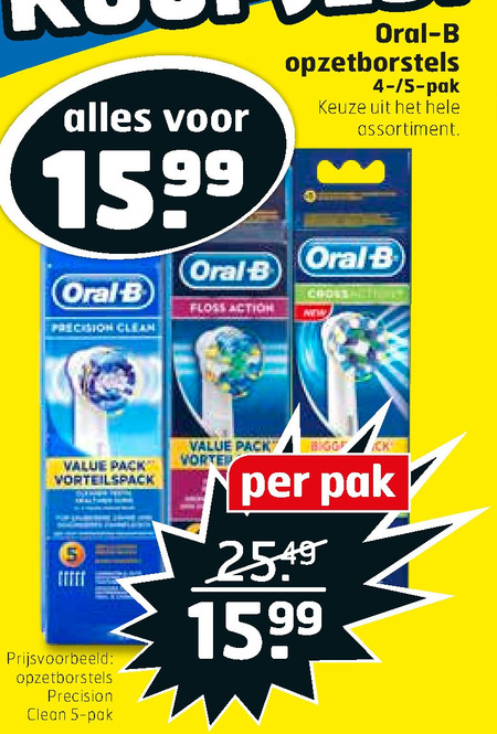 Braun Oral-B   opzetborstel folder aanbieding bij  Trekpleister - details