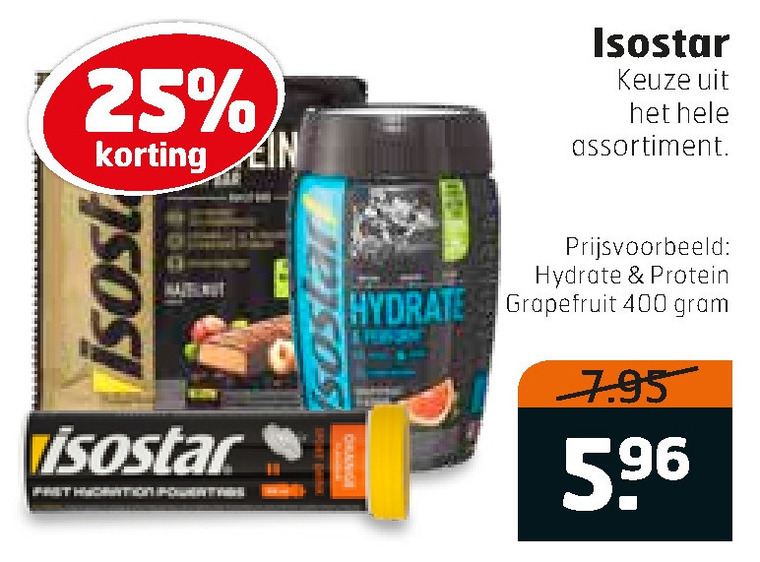 Isostar   sportdrank, sportvoeding folder aanbieding bij  Trekpleister - details