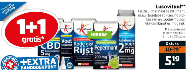 Lucovitaal   voedingssupplement folder aanbieding bij  Trekpleister - details