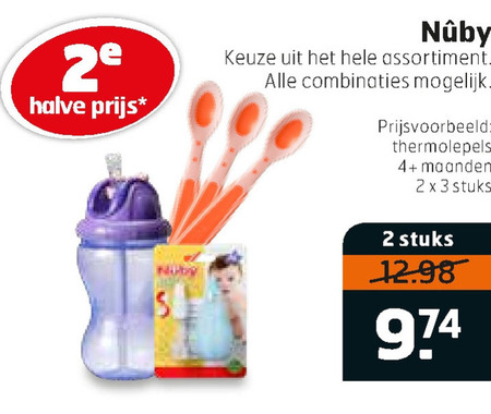 Nuby   antilekbeker, babyflesje folder aanbieding bij  Trekpleister - details