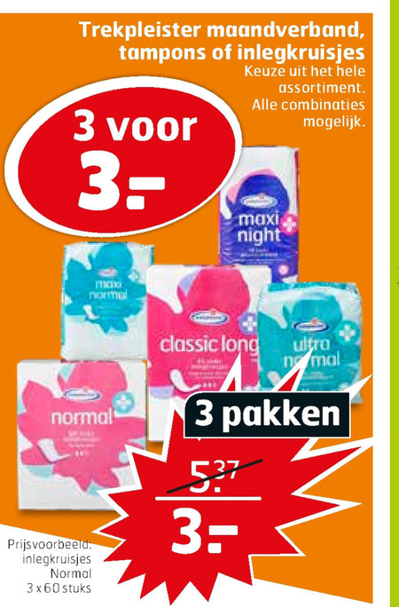 Trekpleister Huismerk   maandverband, inlegkruisjes folder aanbieding bij  Trekpleister - details