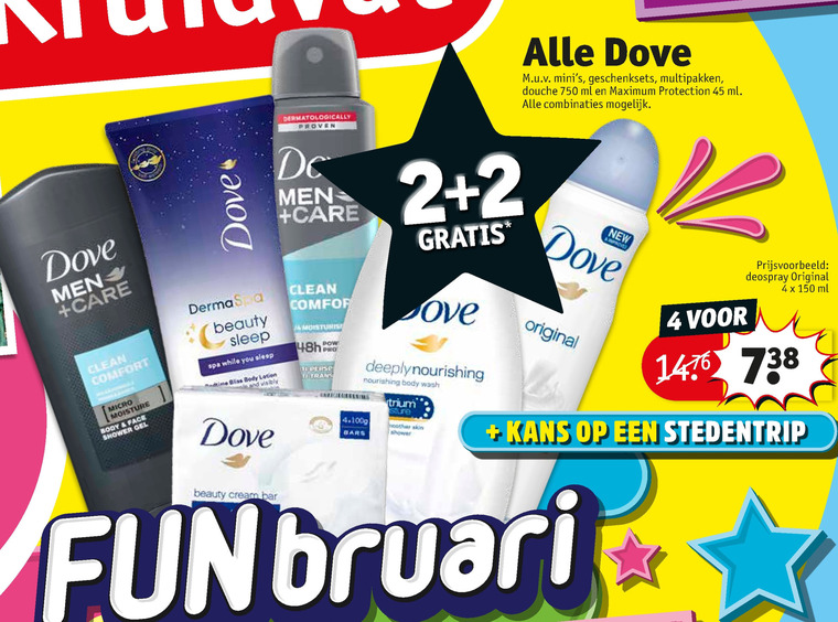 Dove   douchegel, deodorant folder aanbieding bij  Kruidvat - details