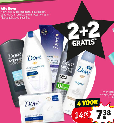 Dove   handcreme, deodorant folder aanbieding bij  Kruidvat - details