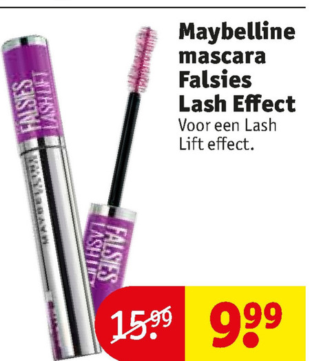 Maybelline   mascara folder aanbieding bij  Kruidvat - details