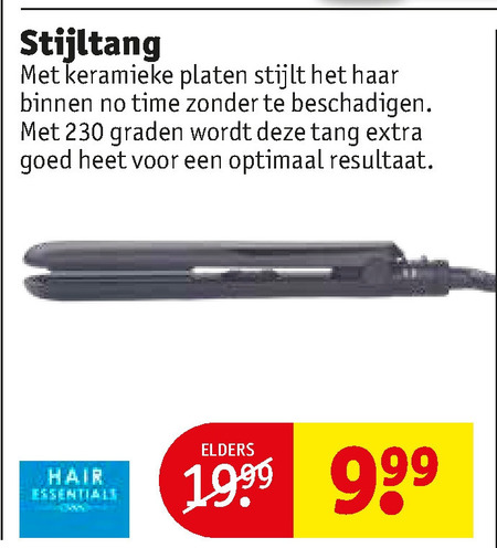 Hair Essentials   straightener folder aanbieding bij  Kruidvat - details