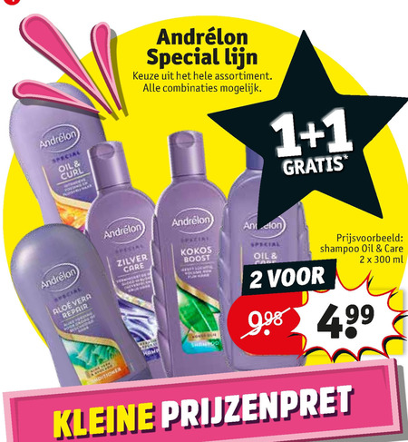 Andrelon   shampoo, conditioner folder aanbieding bij  Kruidvat - details