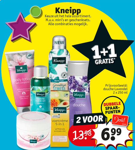 Kneipp   douchegel, badolie folder aanbieding bij  Kruidvat - details