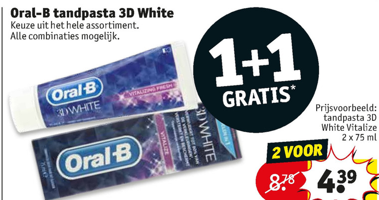 Prodent   tandpasta folder aanbieding bij  Kruidvat - details