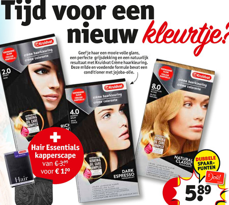 Kruidvat Huismerk   haarkleuring folder aanbieding bij  Kruidvat - details