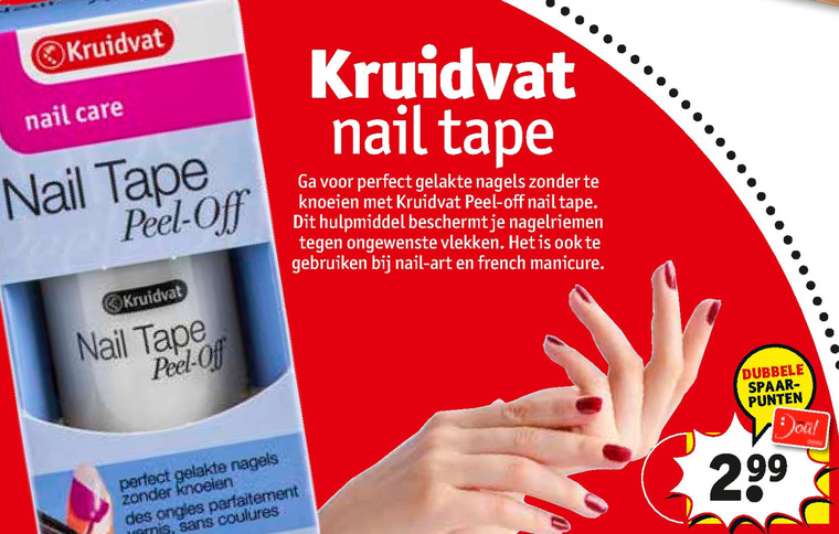 Kruidvat Huismerk   nagelverzorging folder aanbieding bij  Kruidvat - details