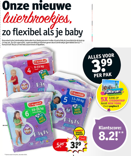 Kruidvat Huismerk   luierbroekjes folder aanbieding bij  Kruidvat - details