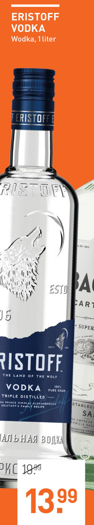 Eristoff   wodka folder aanbieding bij  Gall & Gall - details