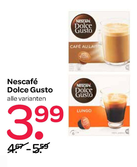 Nescafe   dolce gusto capsules folder aanbieding bij  Spar - details