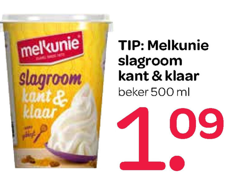 Melkunie   slagroom folder aanbieding bij  Spar - details