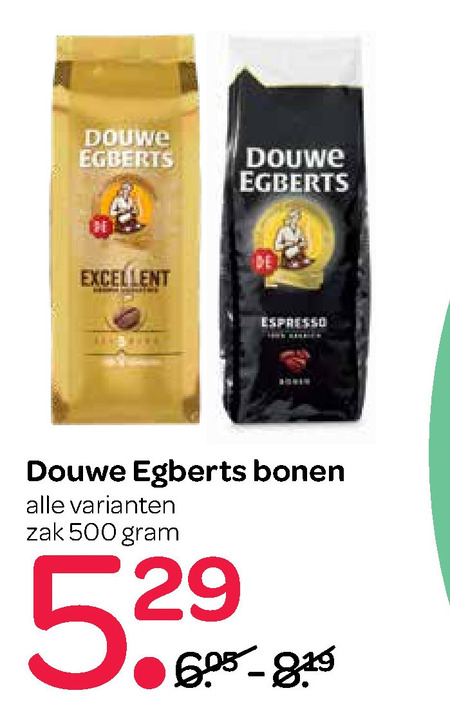 Douwe Egberts   koffiebonen folder aanbieding bij  Spar - details