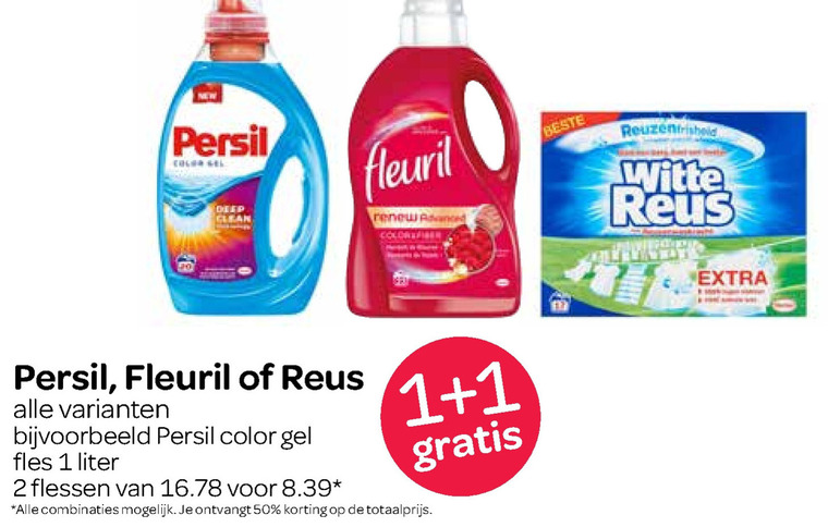 Witte Reus   wasmiddel folder aanbieding bij  Spar - details