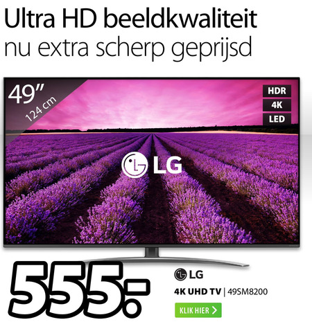 LG   4k ultrahd televisies folder aanbieding bij  Expert - details