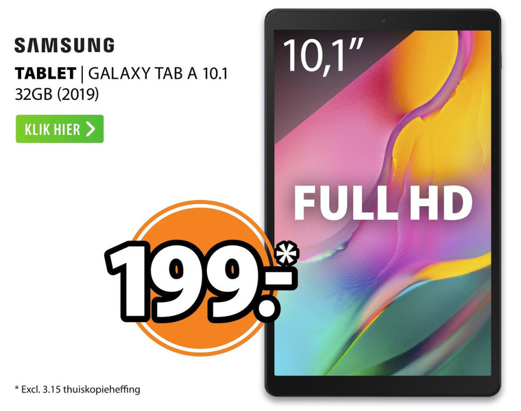 Samsung   tablet folder aanbieding bij  Expert - details