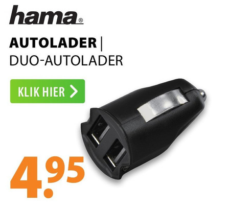 Hama   usb 12volt adapter folder aanbieding bij  Expert - details